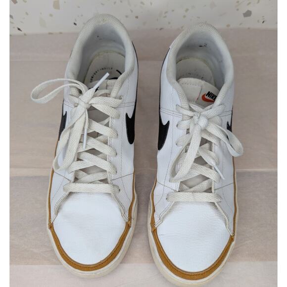 Nike Court Legacy White Desert Ochre Cu4150-102 Men's Shoes Size 11 - Picture 3 of 8